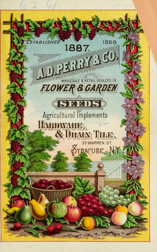 Cover for Seventeenth annual seed catalogue of choice seeds mangels, beans, peas, flower, vegetable and field seeds