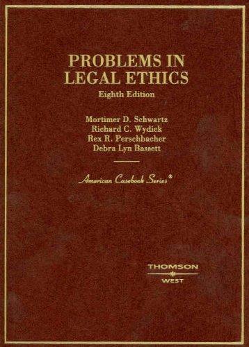 Cover for Problems in Legal Ethics (American Casebook Series)