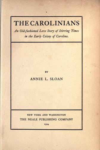 Cover for The Carolinians
