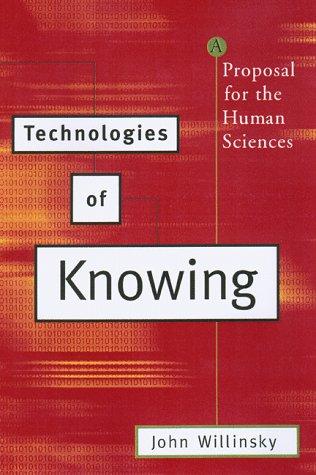 Cover for Technologies of knowing