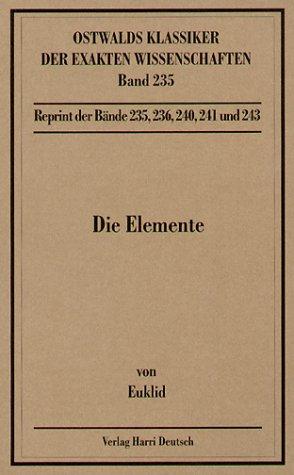 Cover for Die Elemente. Buch I - XIII.