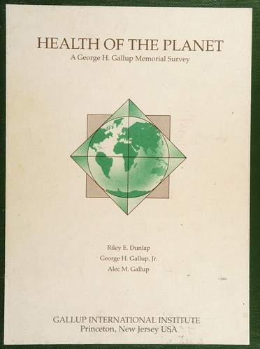 Cover for Health of the Planet