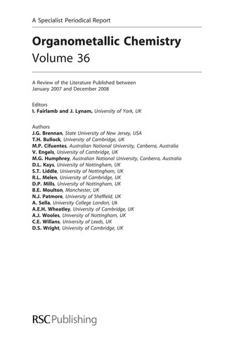 Cover for Organometallic chemistry