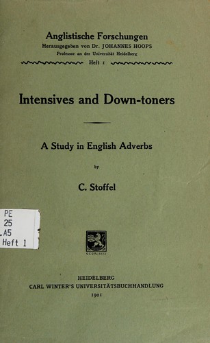 Cover for Intensives and down-toners