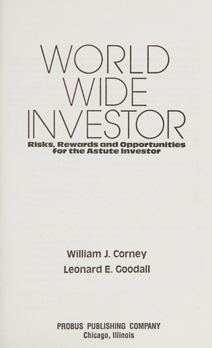 Cover for Worldwide Investor