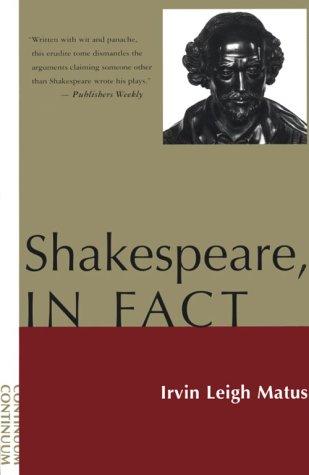 Cover for Shakespeare, in fact