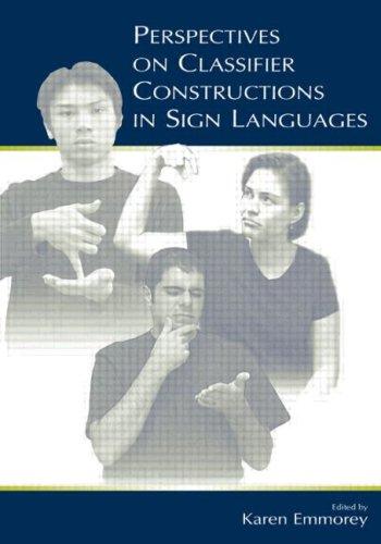 Cover for Perspectives on Classifier Constructions in Sign Languages
