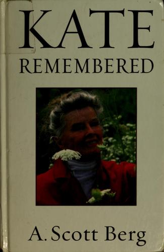 Cover for Kate remembered