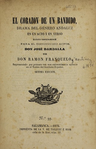 Cover for El corazón de un bandido