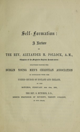 Cover for Self-formation