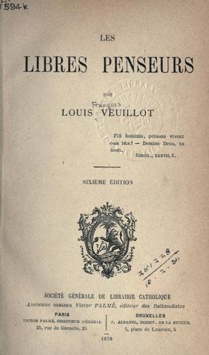 Cover for libres penseurs.