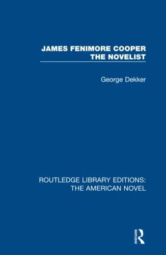 Cover for James Fenimore Cooper the Novelist