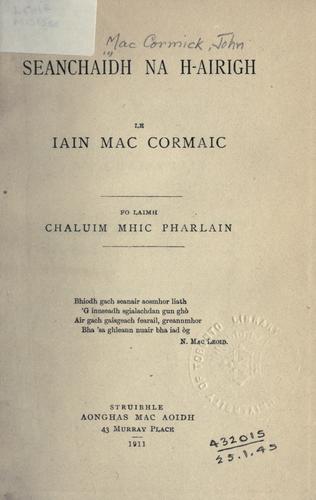 Cover for Seanchaidh na h-Airigh