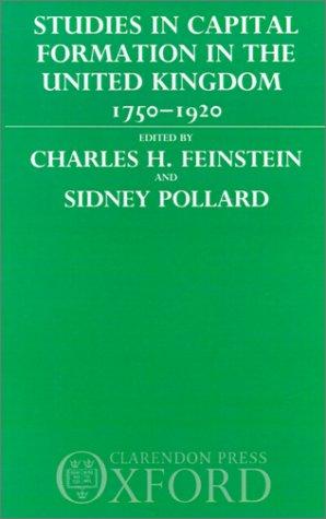 Cover for Studies in Capital Formation in the United Kingdom 1750-1920