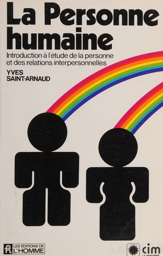Cover for La personne humaine