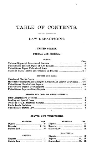 Cover for Catalogue of the Washington State Library ...