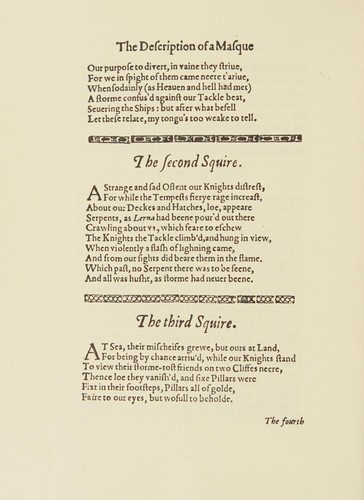 Cover for The masque at the Earl of Somerset's marriage