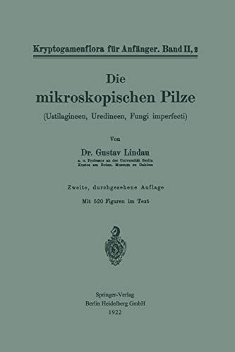 Cover for Die mikroskopischen Pilze