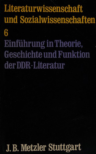 Cover for Literaturwissenschaft und Sozialwissenschaften.