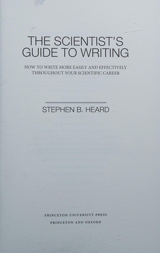 Cover for The scientist's guide to writing