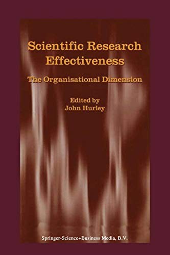 Cover for Scientific Research Effectiveness