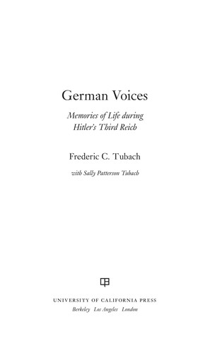 Cover for German voices