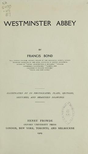 Cover for Westminster Abbey