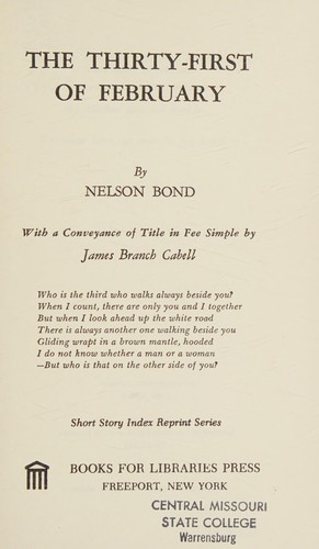 Cover for The thirty-first of February