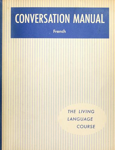 Cover for Living language conversation manual, French.
