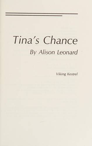 Cover for Tina's chance