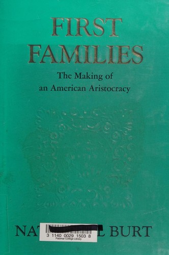 Cover for First families;