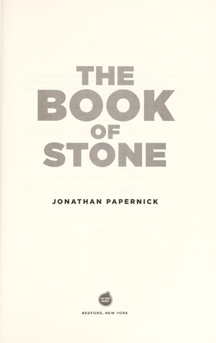 Cover for The book of Stone