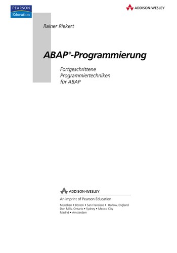 Cover for ABAP-Programmierung