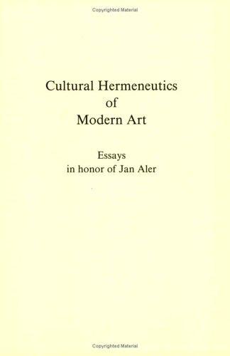Cover for Cultural hermeneutics of modern art
