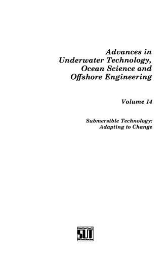 Cover for Submersible Technology: Adapting to Change