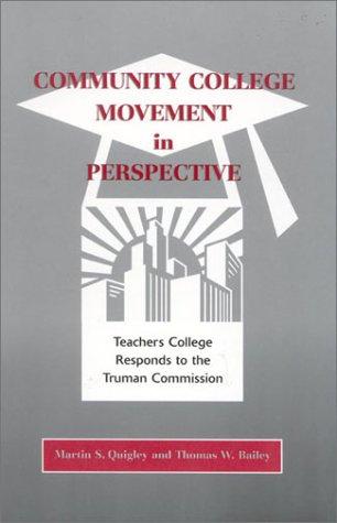 Cover for Community College Movement in Perspective