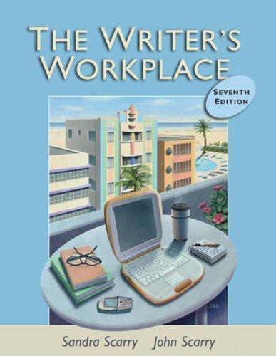 Cover for The writer's workplace