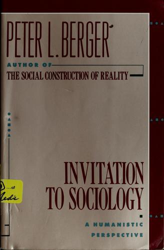 Cover for Invitation to Sociology