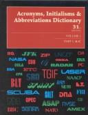Cover for Acronyms, Initialisms & Abbreviations Dictionary (Acronyms, Initialism and Abbreviations Dictionary, 31st ed)