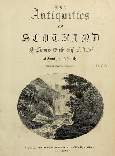 Cover for The antiquities of Scotland