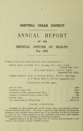 Cover for [Report 1952]