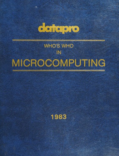 Cover for Datapro who's who in microcomputing.