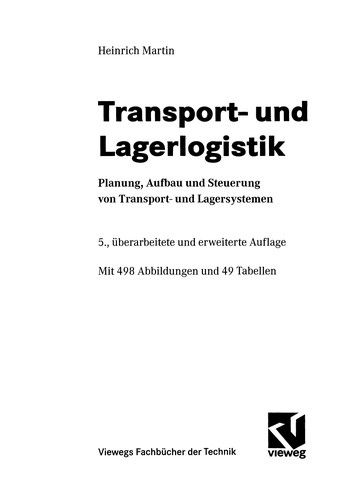 Cover for Transport- und Lagerlogistik