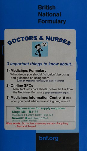 Cover for British National Formulary (Bnf)
