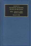 Cover for Research in the Social Scientific Study of Religion, 1998 (Research in the Social Scientific Study of Religion)