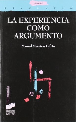 Cover for La experiencia como argumento