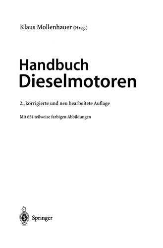 Cover for Handbuch Dieselmotoren