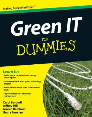Cover for Green IT for Dummies
            
                For Dummies Computers