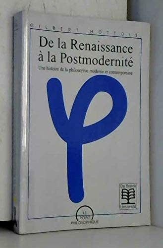 Cover for De la Renaissance à la postmodernité