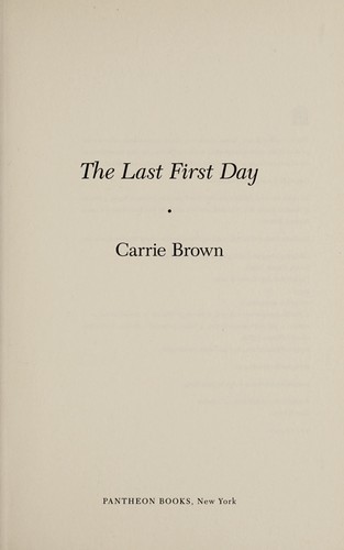 Cover for The last first day